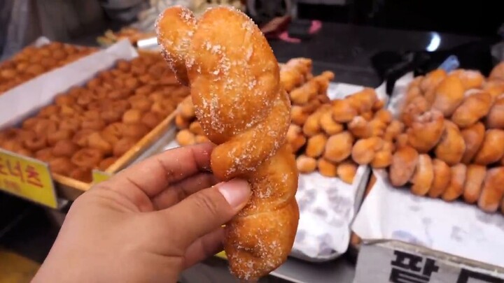 Korea Street Food || " Donat Goreng bermacam rasa dan isian yang sangat enak di korea "