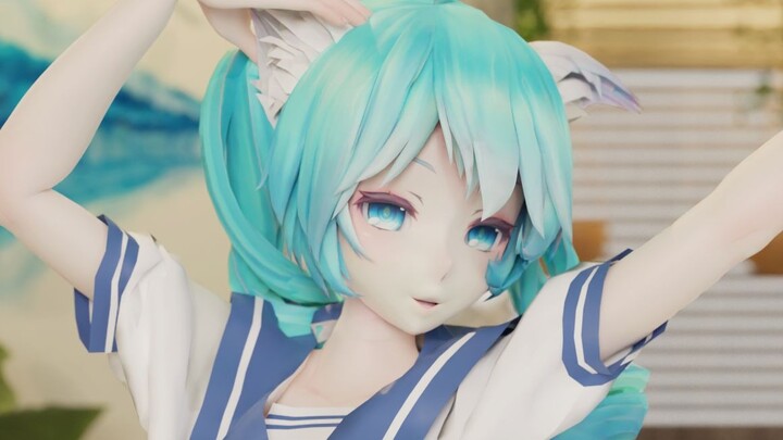 Kucing super imut Hatsune Miku