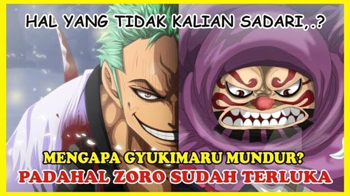 TAK DISANGKA!! Inilah ALASAN GYUKIMARU MUNDUR Saat ZORO Sudah TERLUKA OLEH KAMAZOU?