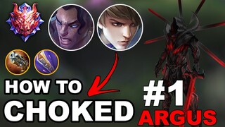 How To "Choke" Enemy Using ARGUS | ARGUS TOP 1 GLOBAL NG MUNDO | MLBB