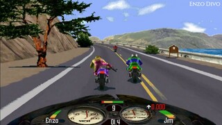 Đua xe đánh lộn đạp đối thủ xuống biển | Road Rash [Game tuổi thơ] #2