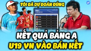 SÁNG 11/7: Kết Quả Bảng A - U19 ĐNA, U19 Việt Nam Vào Bán Kết - Nhận Liên Tiếp Tin Vui