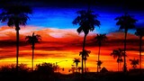 Acrylic painting - Sunset painting