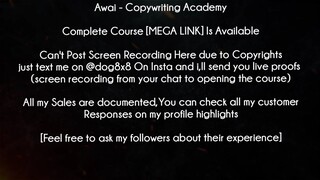 Awai Course Copywriting Academy download