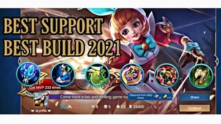 ANGELA | BEST SUPPORT | BEST BUILD 2021 | MOBILE LEGENDS