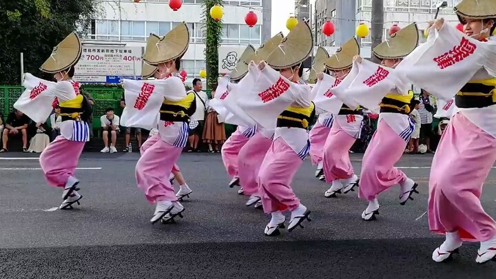 Tarian Awa di Tokushima, Jepang, menyaksikan parade orang Jepang secara langsung