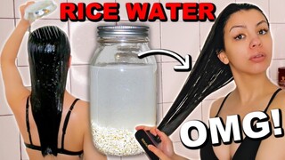 RICE WATER FOR EXTREME HAIR GROWTH | How To Make Rice Water Hair Growth Rinse