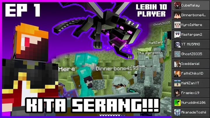 jom kita serang naga ( Server Minecraft Malaysia ) bersamacraft #1