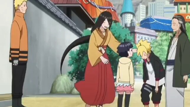 Naruto dan anak itu datang ke rumah ayah mertuanya, namun Boruto dalam bahaya.