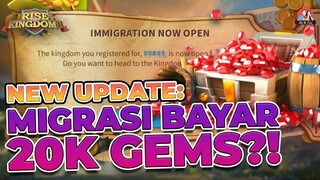 NEW UPDATE: MIGRASI CROSS SEASON BAYAR 20K GEMS?! 5 UPDATE UTAMA TERBARU (RISE OF KINGDOMS)