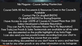 Nik Maguire – Course Selling Masterclass Course Download