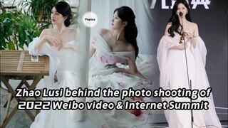 [Vid] Zhao Lusi behind the photo shooting for 2022 Weibo Vid & Internet Summit