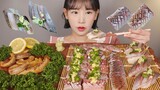 이거 왜 안 드셔유...? 내 인생 회☝ 청어회 청어알 먹방 Raw Herring & Herring Roe [eating show]mukbang korean food