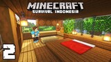 DEKORASI ISI RUMAH PERTAMA - Minecraft Survival Indonesia (Ep.2)