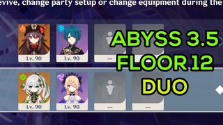 [Duo] C0 Nahida & Fischl + C0 Hu Tao & Xingqiu | 3.5 Spiral Abyss Floor 12 9 Stars | Genshin Impact