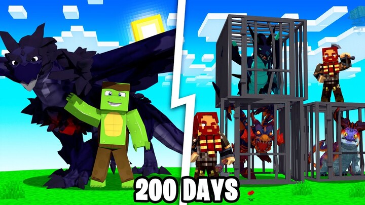 I Spent 200 Days in DRAGONFIRE Minecraft - Here's How It Went...