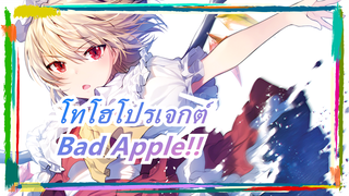 [โทโฮโปรเจกต์]Bad Apple!! PV [เพนท์สีเงา]