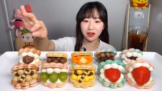 Mukbang những chiếc bánh kẹp siu ngon #mukbang