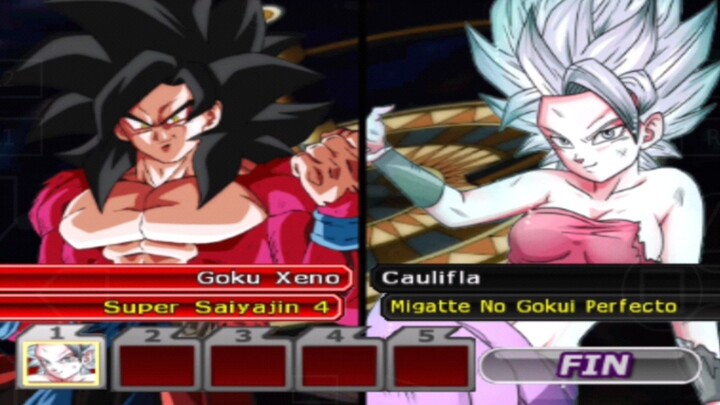 Goku Xeno SSJ 4 VS Caulifla Ultra Instinc Perfect😨