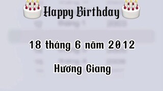 chúc mừng sinh nhật tôi ( 18/6/2012 ) 🥳🥳🥳