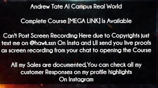 Andrew Tate AI Campus Real World course download