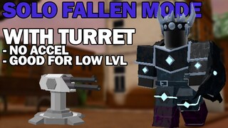 Solo Fallen Mode with Turret NO ACCEL | Tower Defense Simulator | ROBLOX