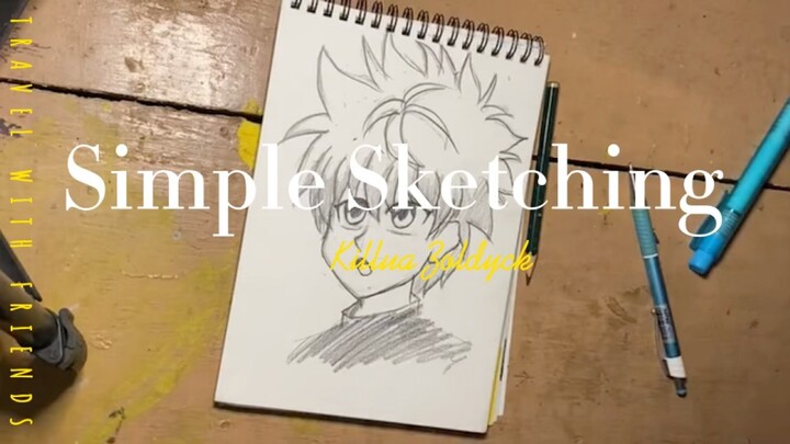 Simple Sketching Killua Zoldyck