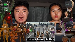 7 ต่อ 100 ยังเอาไม่ลงไททัน 7 ตัวสู้กับพวกหัวส้วมทั้งกองทัพ Skibidi Toilet (BATTLES)