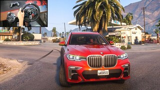 BMW X7 2021 | GTA 5 | Logitech g29 Realistic gameplay
