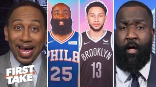 Stephen A. can't stop laugh:"Long term, 76ers are still winners of Harden-Simmons trade"