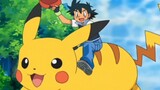 After Xiaozhi became small, he rode on Pikachu directly. This time it was Pikachu's turn to protect 