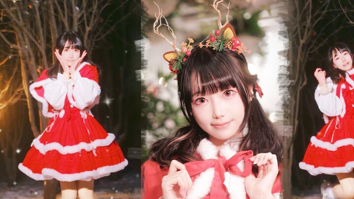 【Rapeseed】Christmas limited edition❤️Dancing in the snow at night Love it! Snow! Real magic [4k]❄️Go