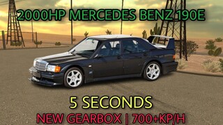 mercedes 190e new best gearbox 2000hp car parking multiplayer new update 2022