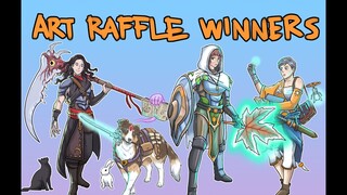 Character Art Raffle Winners