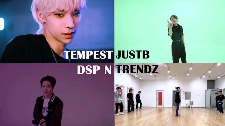 TEMPEST/ JUST B/ DSP N/ TRENDZ cover SEVENTEEN HIT 同屏对比