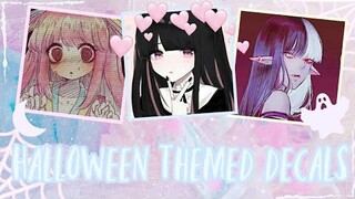 Aesthetic and cute Halloween themed decals/decal id | For your Royale high journal ;3