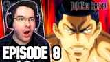 FUSHIGURO VS TOUDOU!! | Jujutsu Kaisen Episode 8 REACTION | Anime Reaction