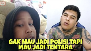 TOLAK JADI POLISI MAUNYA JADI TENTARA - PRANK OME TV