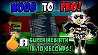 FROM NOOB TO PRO AND NOW MAKING SUPER REBIRTH IN 10 SECONDS IN TAPPING SIMULATOR