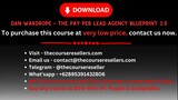 Dan Wardrope – The Pay Per Lead Agency Blueprint 3.0