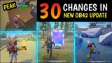 30 CHANGES IN NEW OB42 UPDATE | ADVANCE SERVER - GARENA FREE FIRE