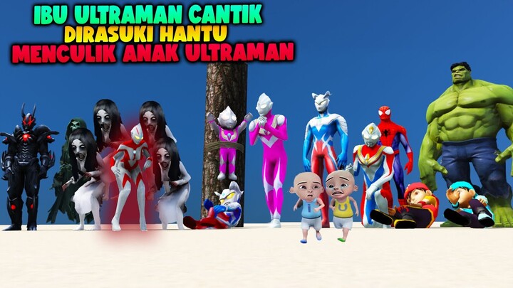 IBU ULTRAMAN CANTIK DIRASUKI SETAN MENCULIK ANAK ULTRAMAN CANTIK, UPIN IPIN KAGET - GTA 5 ULTRAMAN