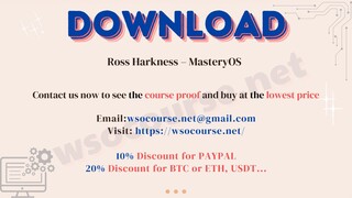 [WSOCOURSE.NET] Ross Harkness – MasteryOS