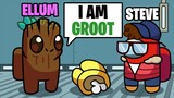 AMONG US BUT I ONLY SAY I AM GROOT TO BEAT THE HAFU LOBBY! (Jester)