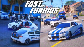 FAST AND FURIOUS ! MISI INTERCEPT PALING BERBAHAYA DIKEPUNG POLISI SATU KOTA !!! GTA 5 ROLEPLAY