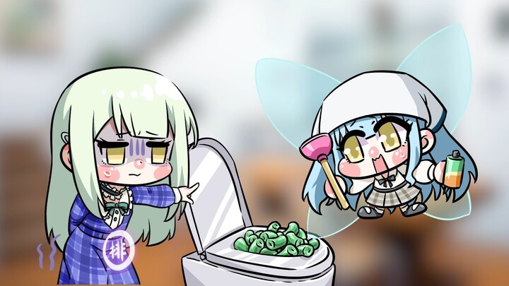 มุตสึโกะใช้การขับถ่ายบุคลิกภาพเพื่อกำจัดบุคลิกภาพอื่น ๆ