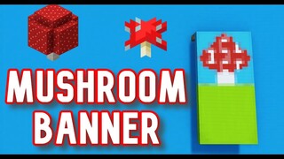 How to make a MUSHROOM banner in Minecraft!