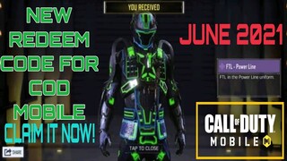 *June 2021* Call Of Duty Mobile New Redeem Code | Cod Mobile Redeem Code Garena