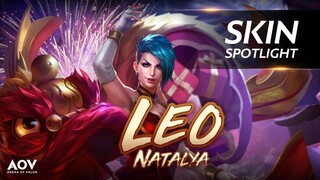 Si merah dengan barongsai! - Leo Natalya Skin Spotlight - Garena AOV