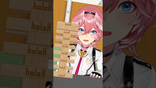 Let's play Jenga!【hololive/鷹嶺ルイ】#shorts